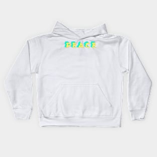 peace ,glitch Kids Hoodie